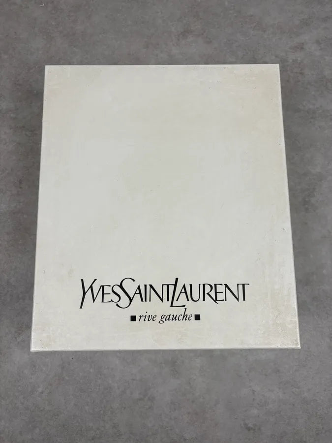 FW2002 Yves Saint Laurent Black Suede Leather High Sneakers vTLamFL 9