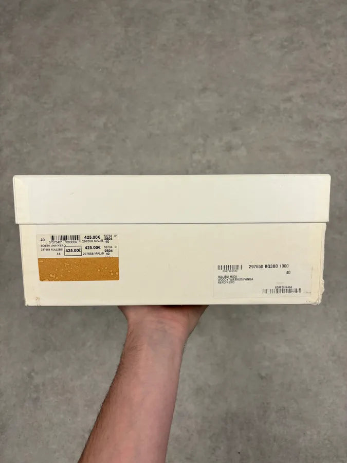 FW2002 Yves Saint Laurent Black Suede Leather High Sneakers vTLamFL 10