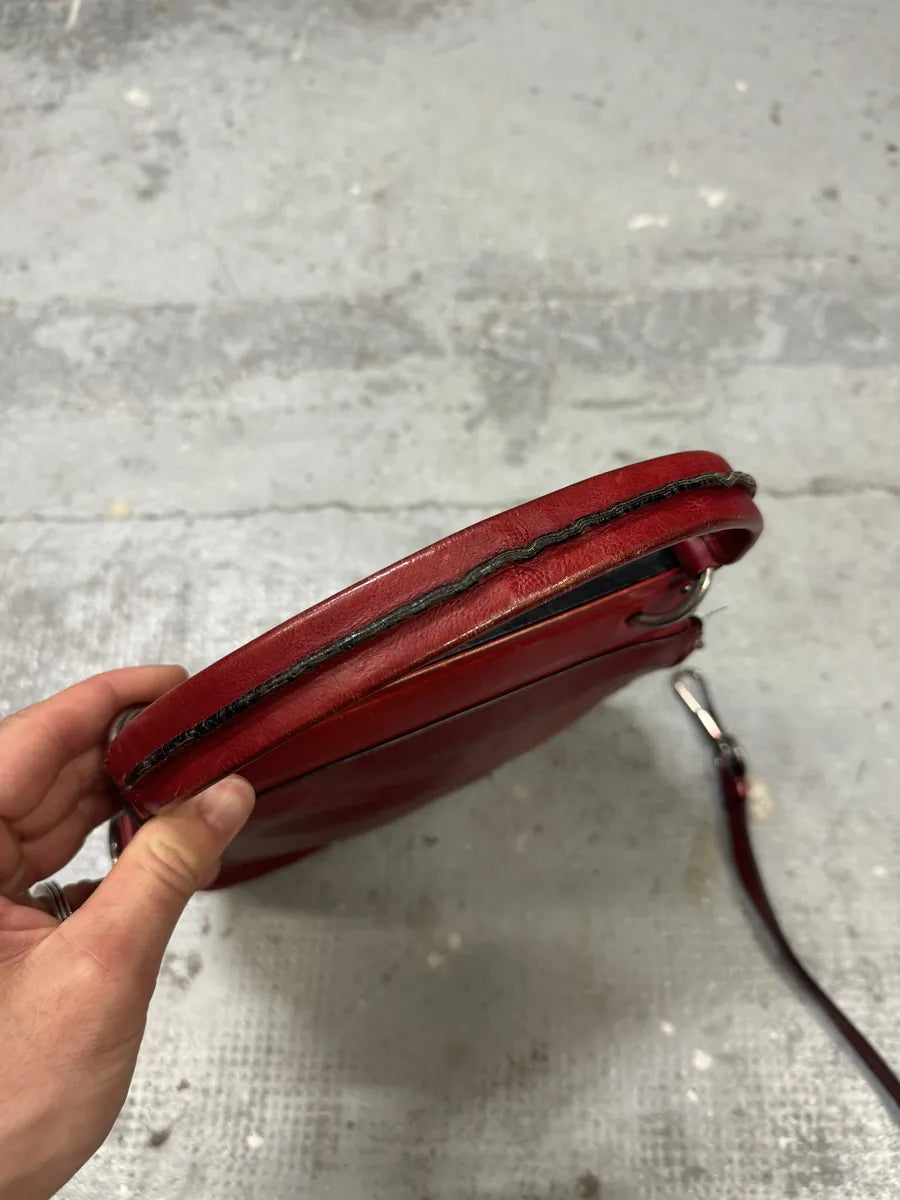 FW2002 Yves Saint Laurent Crossbody Red Leather Bag (OS) kysBRvl 11