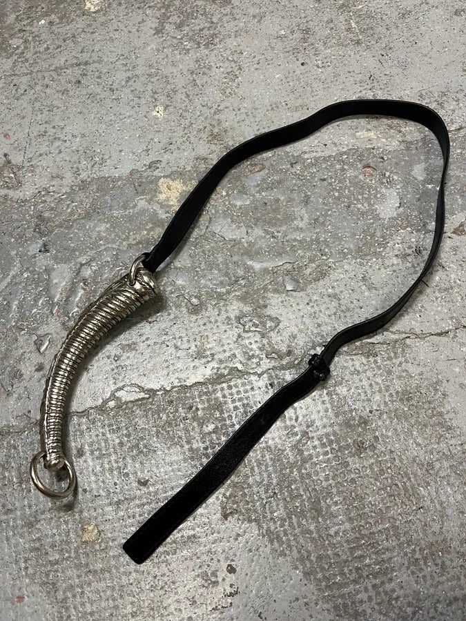 FW2002 Yves Saint Laurent Tom Ford Metal Horn Handle Belt tSLHNBI 3
