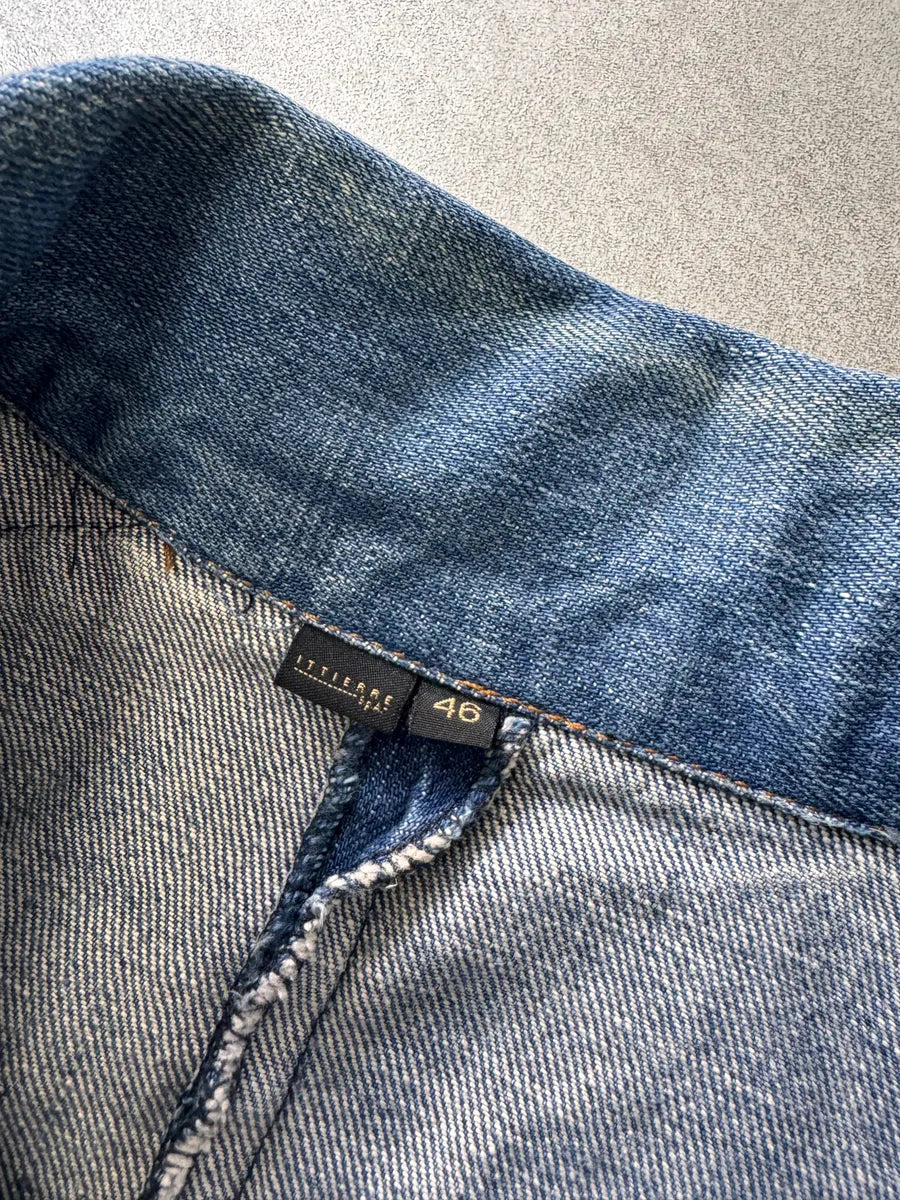 FW2003 Cavalli Minimalist Armor Denim Jacket giruHvF 2