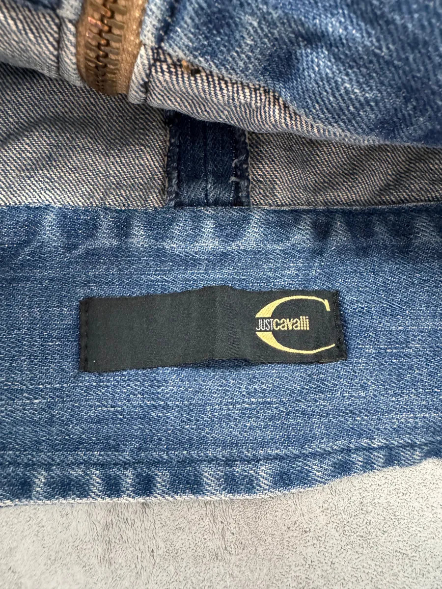 FW2003 Cavalli Minimalist Armor Denim Jacket giruHvF 3