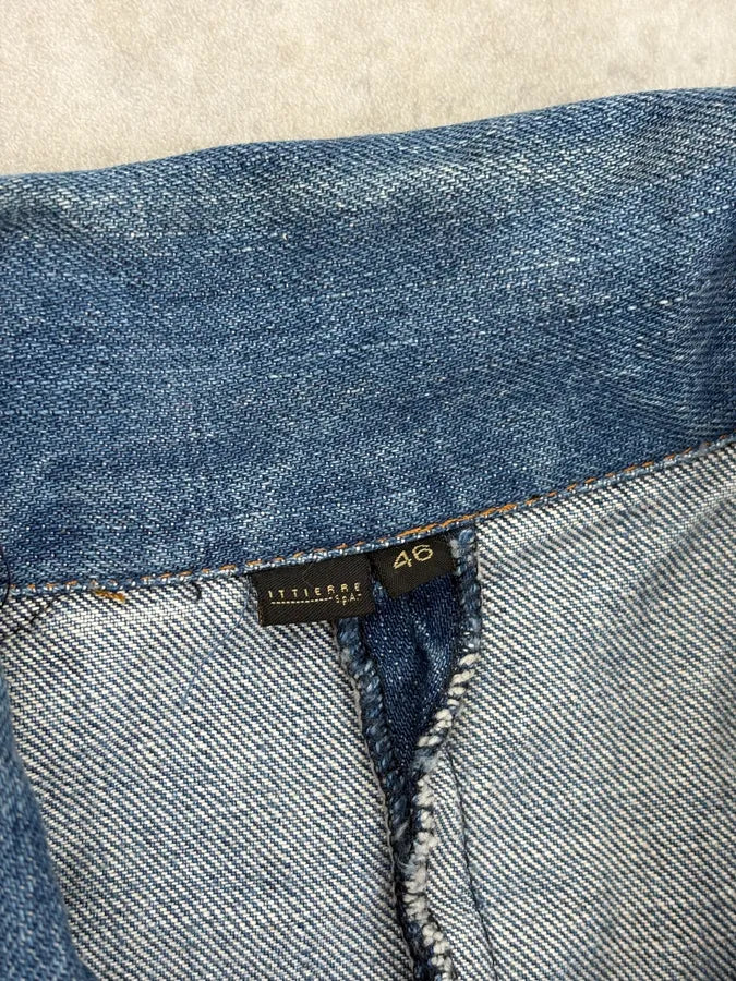 FW2003 Cavalli Minimalist Armor Denim Jacket giruHvF 10