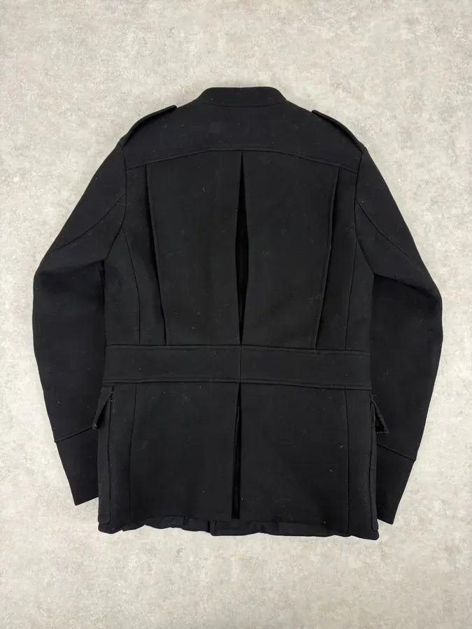 FW2003 Gucci Black Asymmetrical Buttoned Officer Wool Jacket by Tom Ford tygRzrN 4