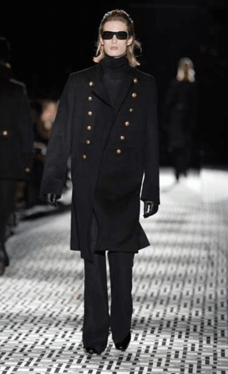 FW2003 Gucci Double-Breasted Buttoned Black Wool Coat by Tom Ford iUFhiBf 1