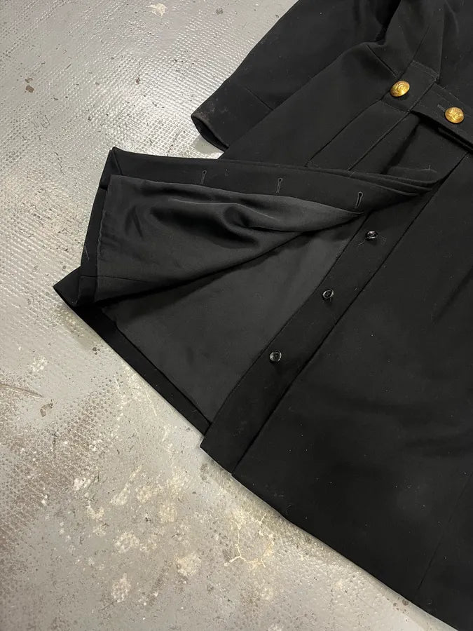 FW2003 Gucci Double-Breasted Buttoned Black Wool Coat by Tom Ford iUFhiBf 10