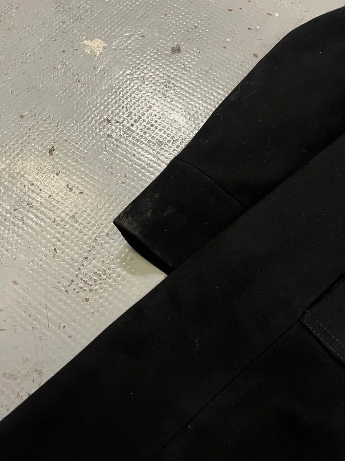 FW2003 Gucci Double-Breasted Buttoned Black Wool Coat by Tom Ford iUFhiBf 11