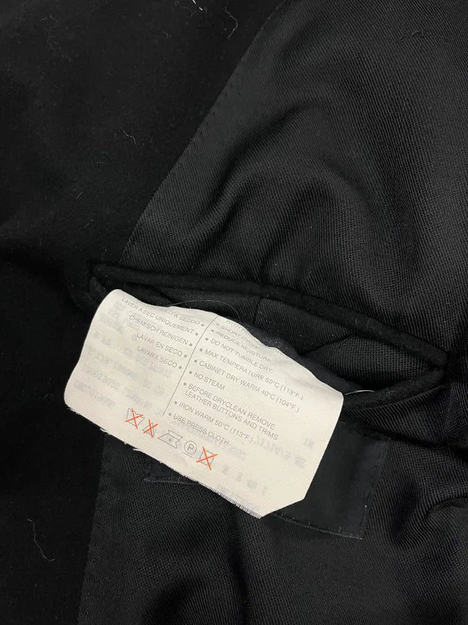 FW2003 Gucci Double-Breasted Buttoned Black Wool Coat by Tom Ford iUFhiBf 15