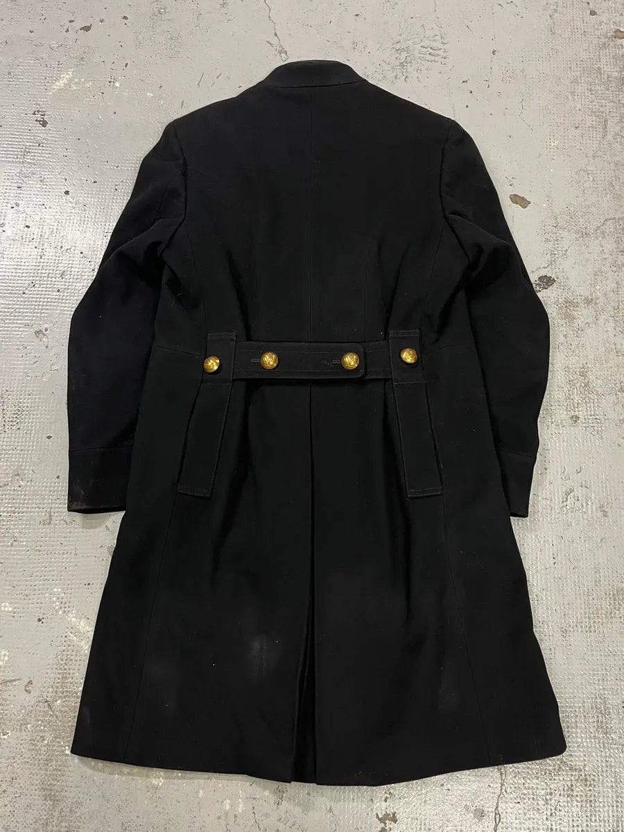 FW2003 Gucci Double-Breasted Buttoned Black Wool Coat by Tom Ford iUFhiBf 8