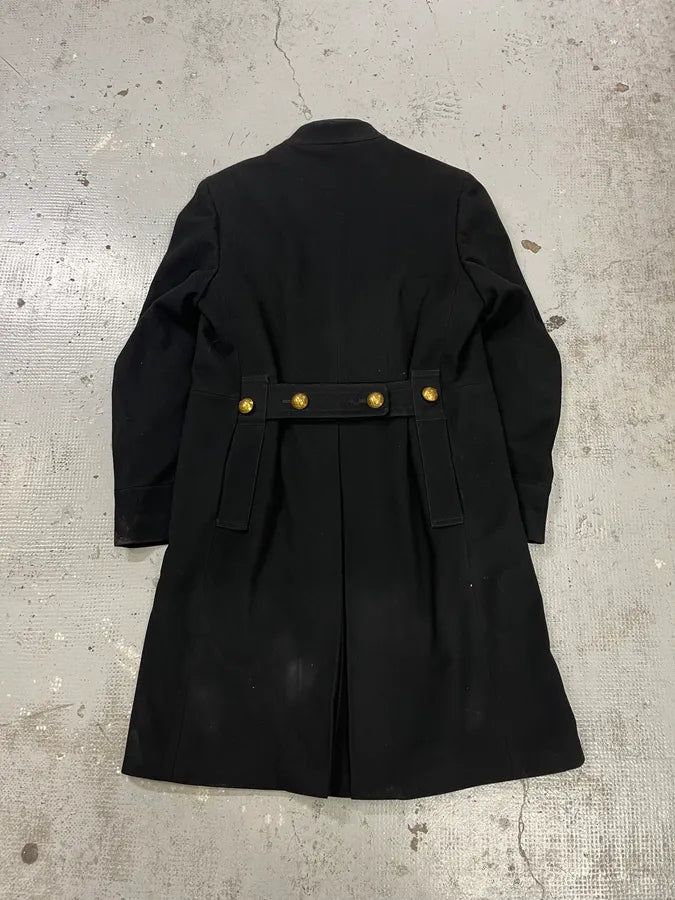 FW2003 Gucci Double-Breasted Buttoned Black Wool Coat by Tom Ford iUFhiBf 9