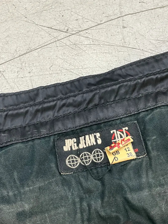 FW2003 Jean Paul Gaultier Aviator Black Bondage Cargo Pants esCUdvC 13
