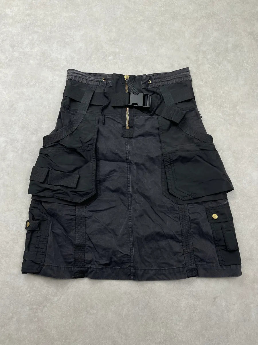FW2003 Jean Paul Gaultier Black Bondage Skirt jpWnhMk 0