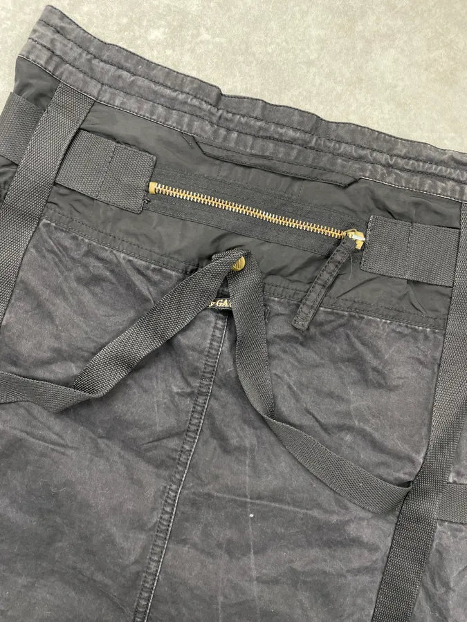 FW2003 Jean Paul Gaultier Black Bondage Skirt jpWnhMk 9