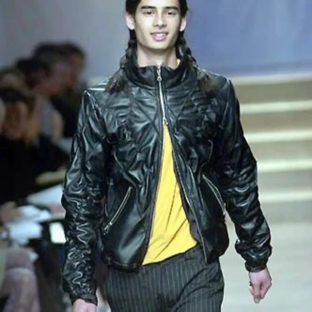 FW2003 Marithé + François Girbaud Structure Navy Jacket EQkmeXK 2