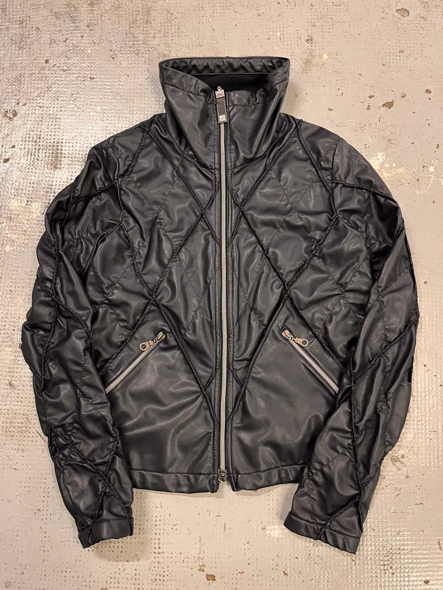 FW2003 Marithé + François Girbaud Structure Navy Jacket EQkmeXK 4