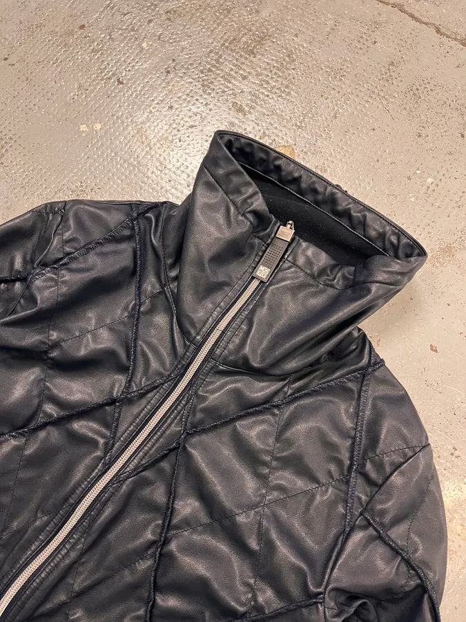 FW2003 Marithé + François Girbaud Structure Navy Jacket EQkmeXK 5