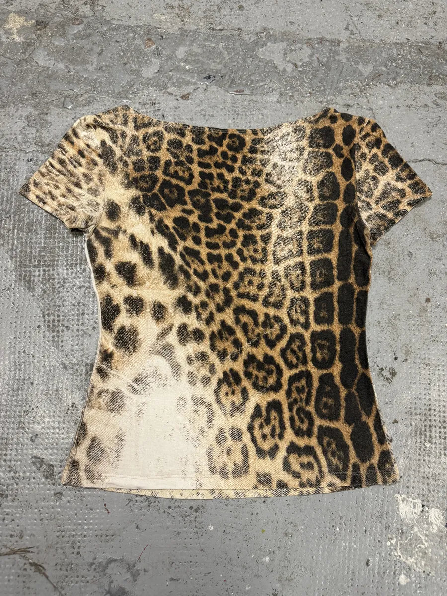FW2003 Roberto Cavalli Leopard T-Shirt wpUTBHg 1