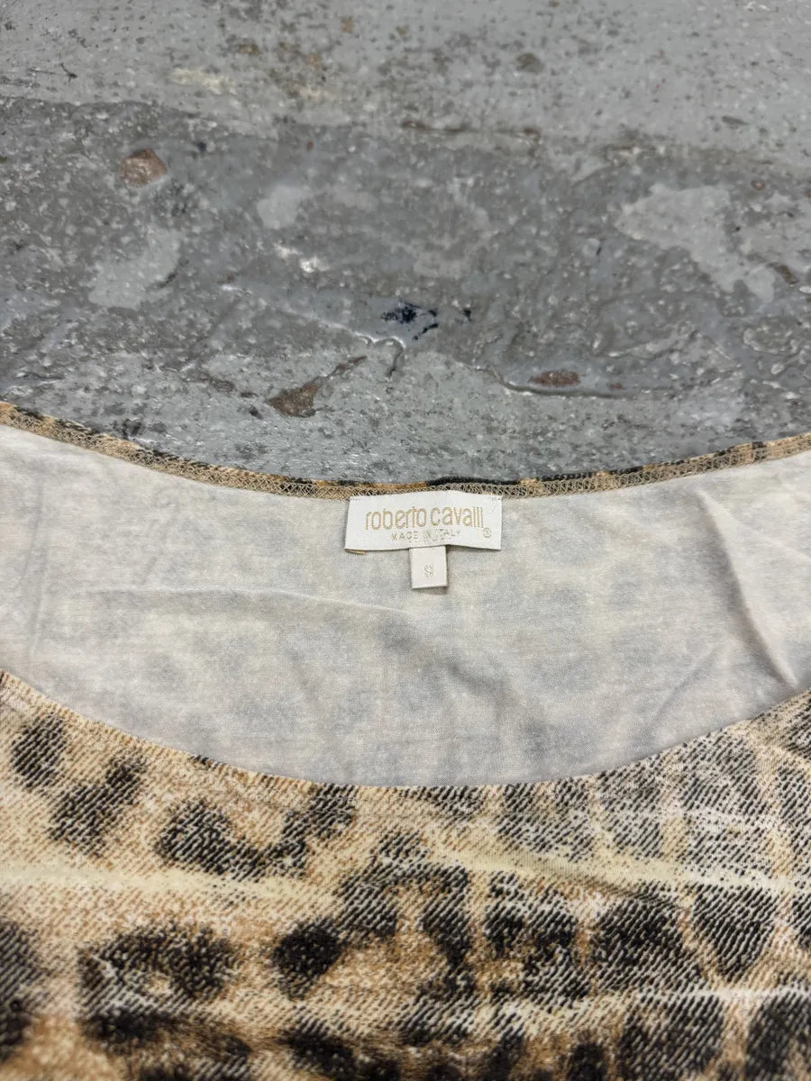 FW2003 Roberto Cavalli Leopard T-Shirt wpUTBHg 5