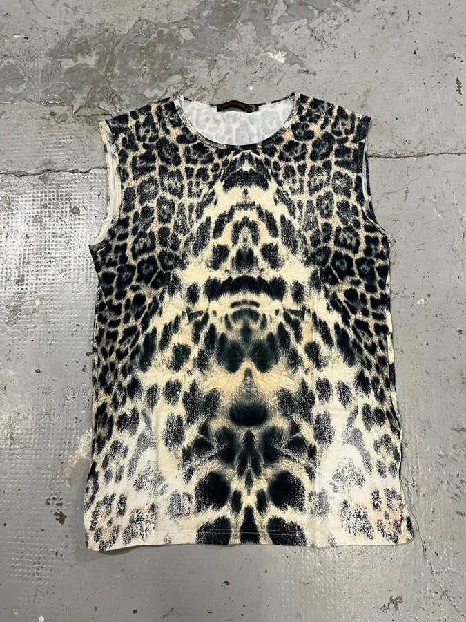 FW2003 Roberto Cavalli Leopard Tank Top JglQTDL 0