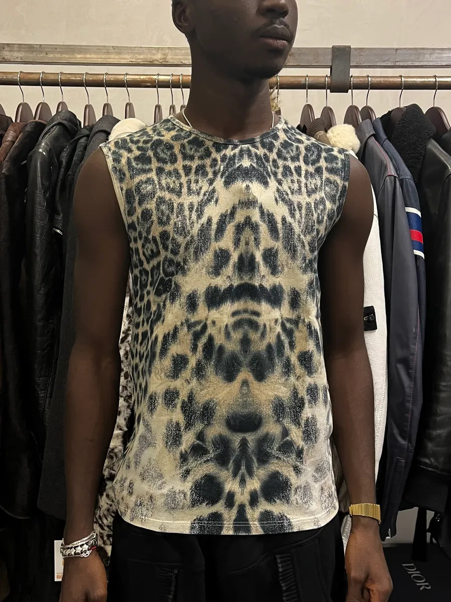 FW2003 Roberto Cavalli Leopard Tank Top JglQTDL 1