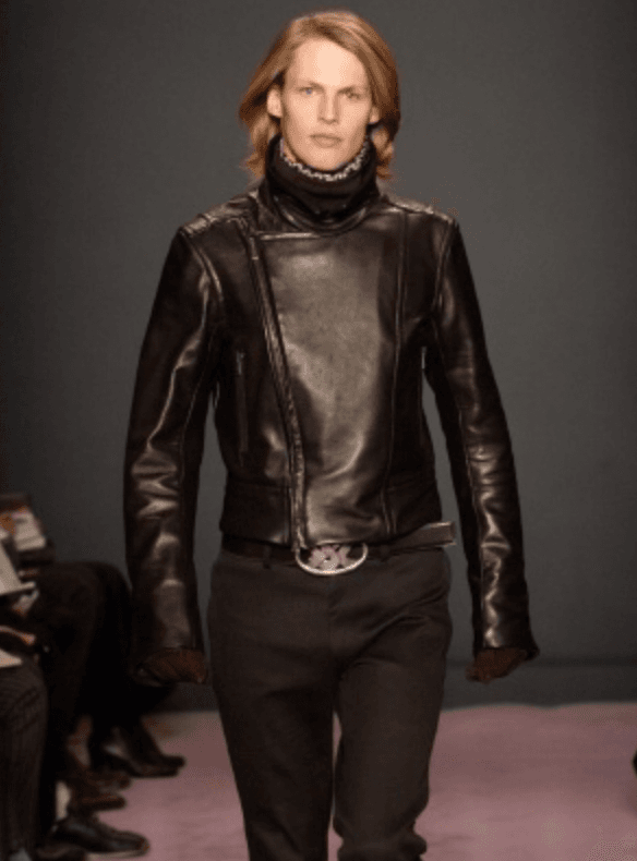 FW2003 Yves Saint Laurent Small YSL Buckle Black Leather Belt pGLQWDB 1