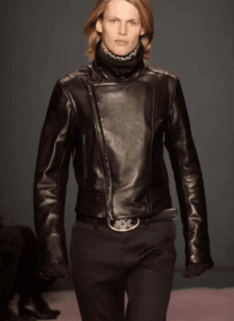 FW2003 Yves Saint Laurent YSL Buckle Black Leather Belt oNNWRbT 1