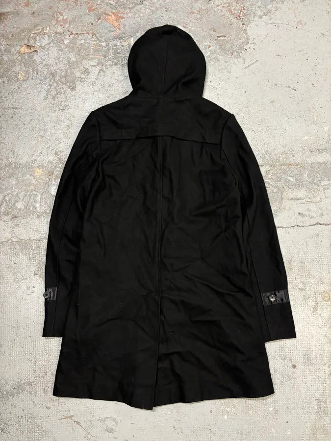 FW2006 Dior Homme Black Wool Rope Toggle Duffle Coat by Hedi Slimane iaOJYKP 5