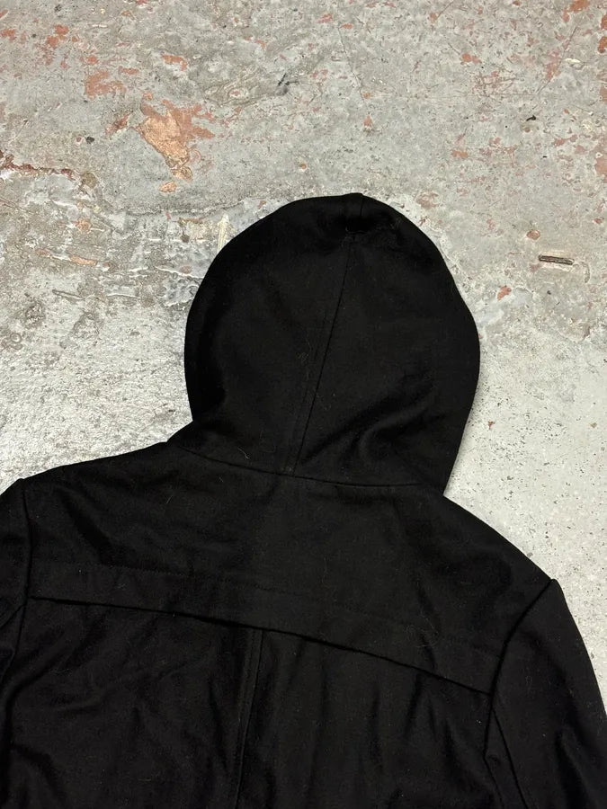 FW2006 Dior Homme Black Wool Rope Toggle Duffle Coat by Hedi Slimane iaOJYKP 6