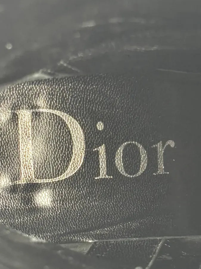 FW2004 Dior Pointy D Black Leather Buckle Ankle Boots Heels by Galliano  OKjyFXF 17
