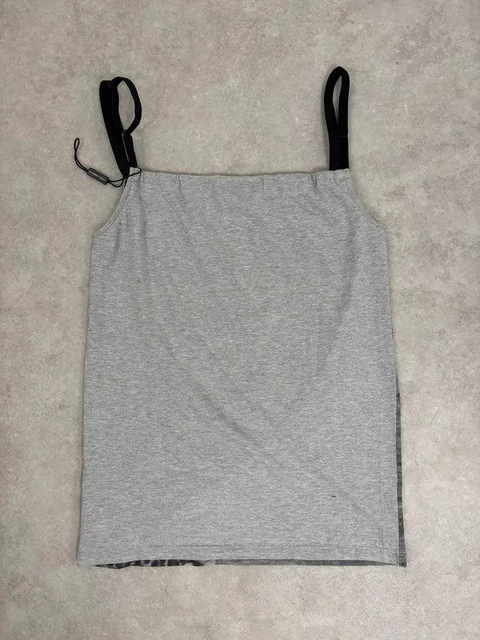 FW2004 Dolce & Gabbana Grey Leopard Tank Top QTQYqRw 6