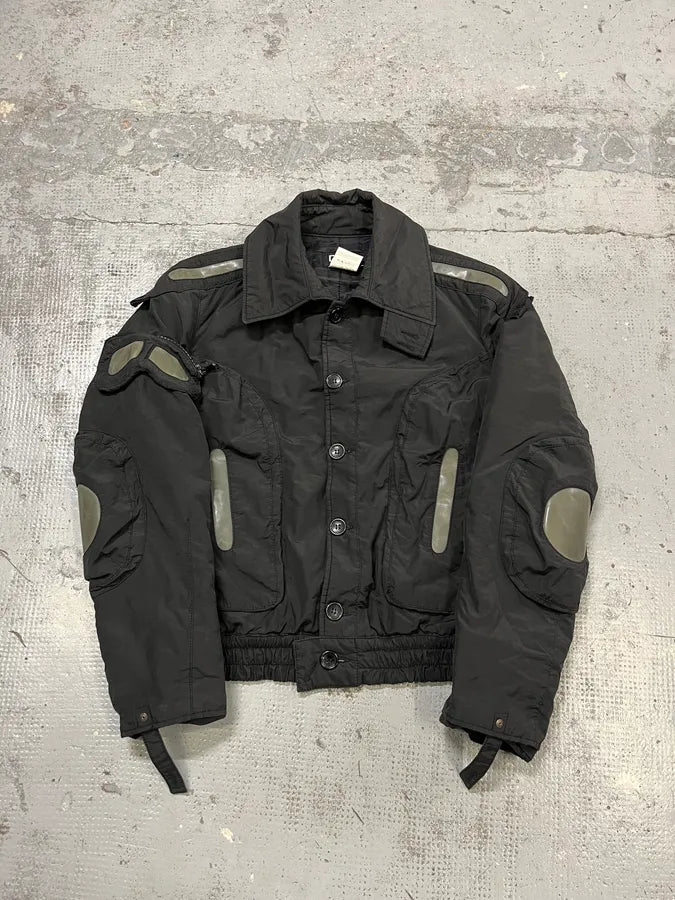 FW2004 Dolce & Gabbana Multi-Pocket Black Nylon Bomber Jacket nTjYqOA 0