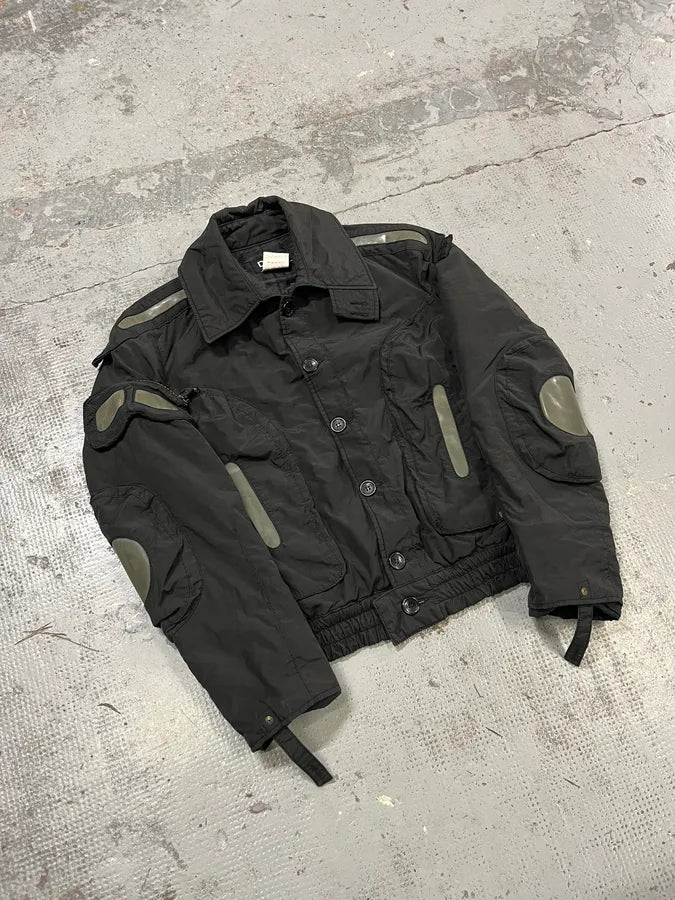 FW2004 Dolce & Gabbana Multi-Pocket Black Nylon Bomber Jacket nTjYqOA 3