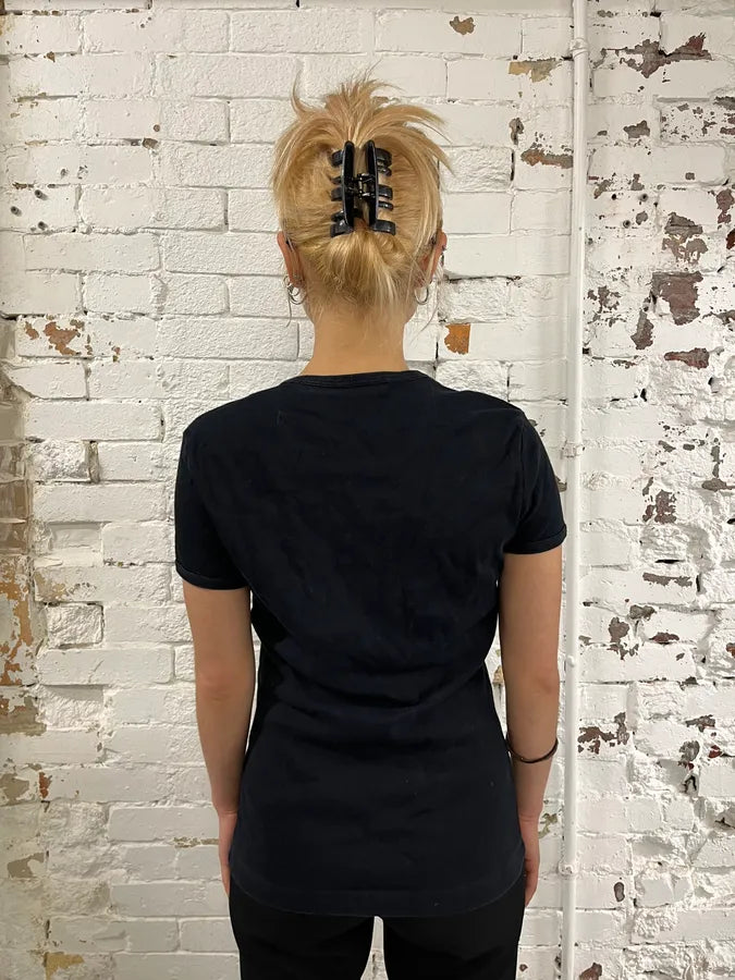 FW2004 Dolce & Gabbana White Tiger Black T-Shirt uJhejFb 2