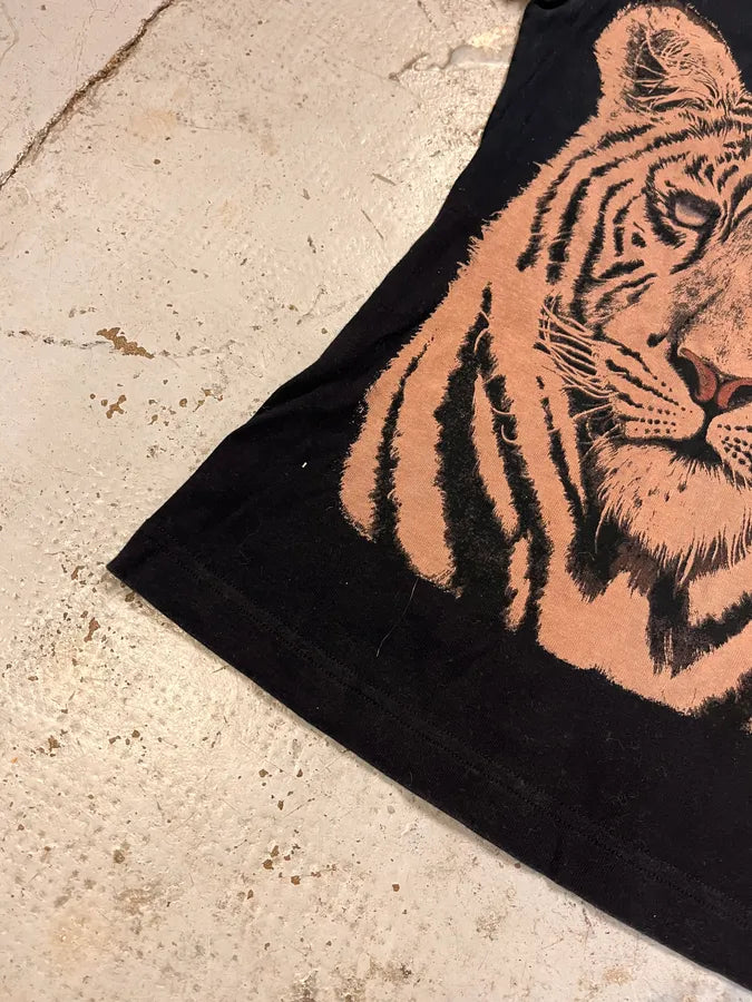 FW2004 Dolce & Gabbana White Tiger Black T-Shirt uJhejFb 4