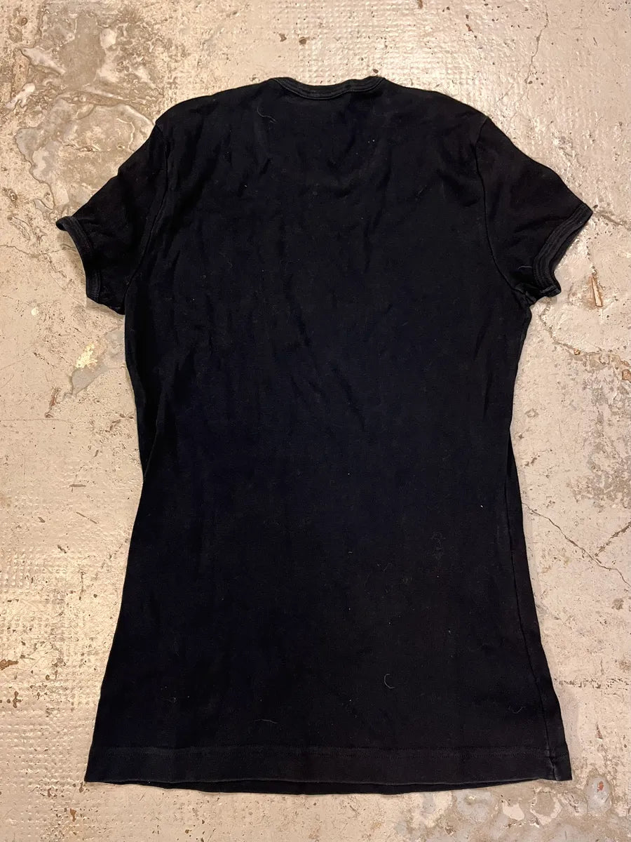 FW2004 Dolce & Gabbana White Tiger Black T-Shirt uJhejFb 5