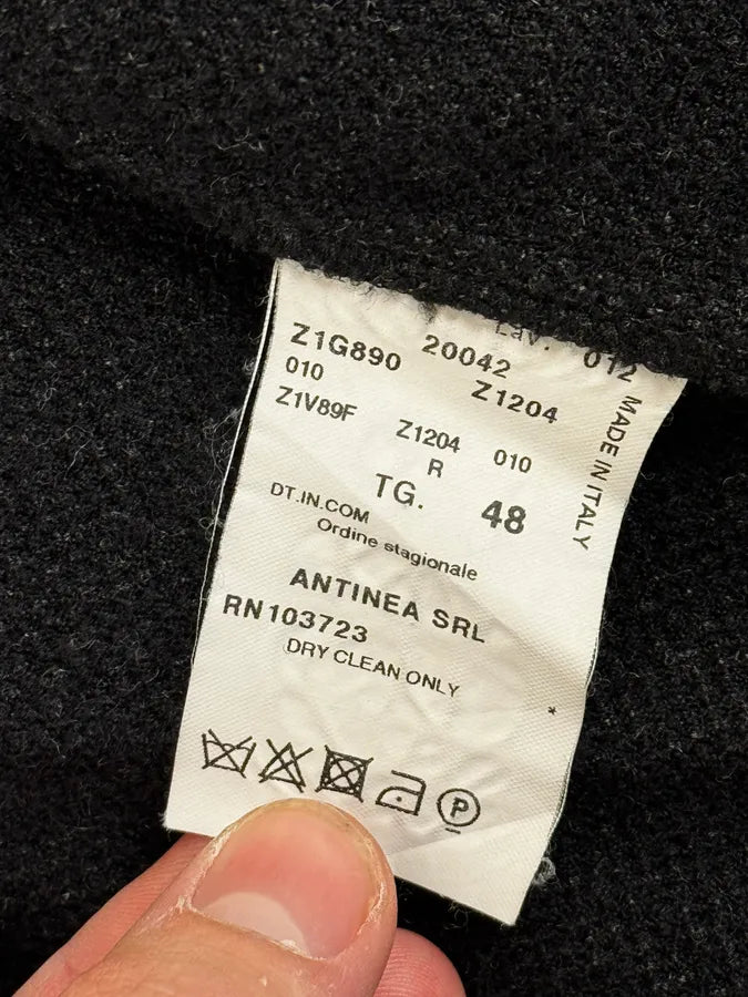 FW2004 Emporio Armani Black Grey Wool Blazer Suit Jacket sQWIzHI 12