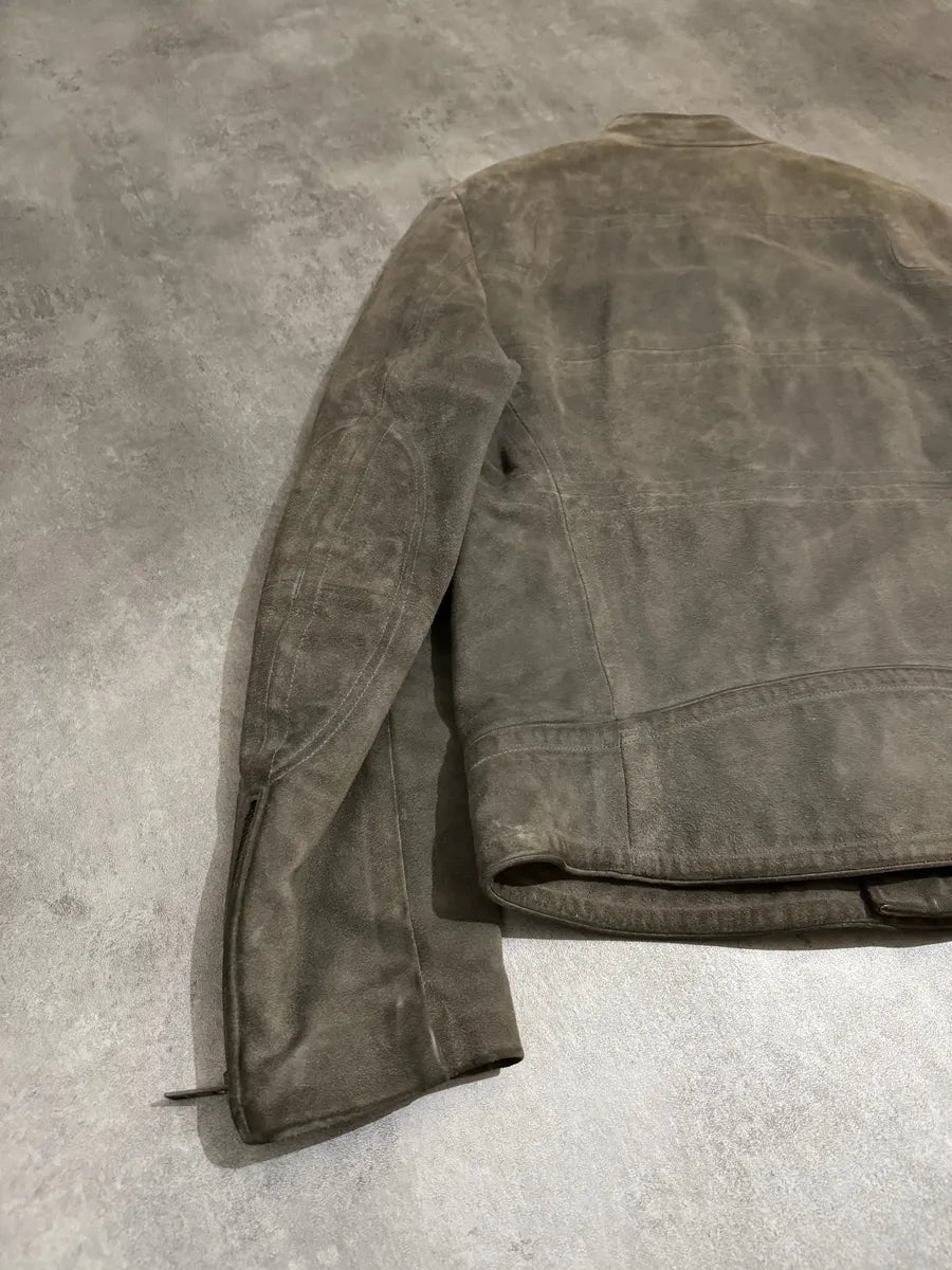 FW2004 Gucci Tern Eroded Biker Padded Leather Jacket by Tom Ford (M) 7