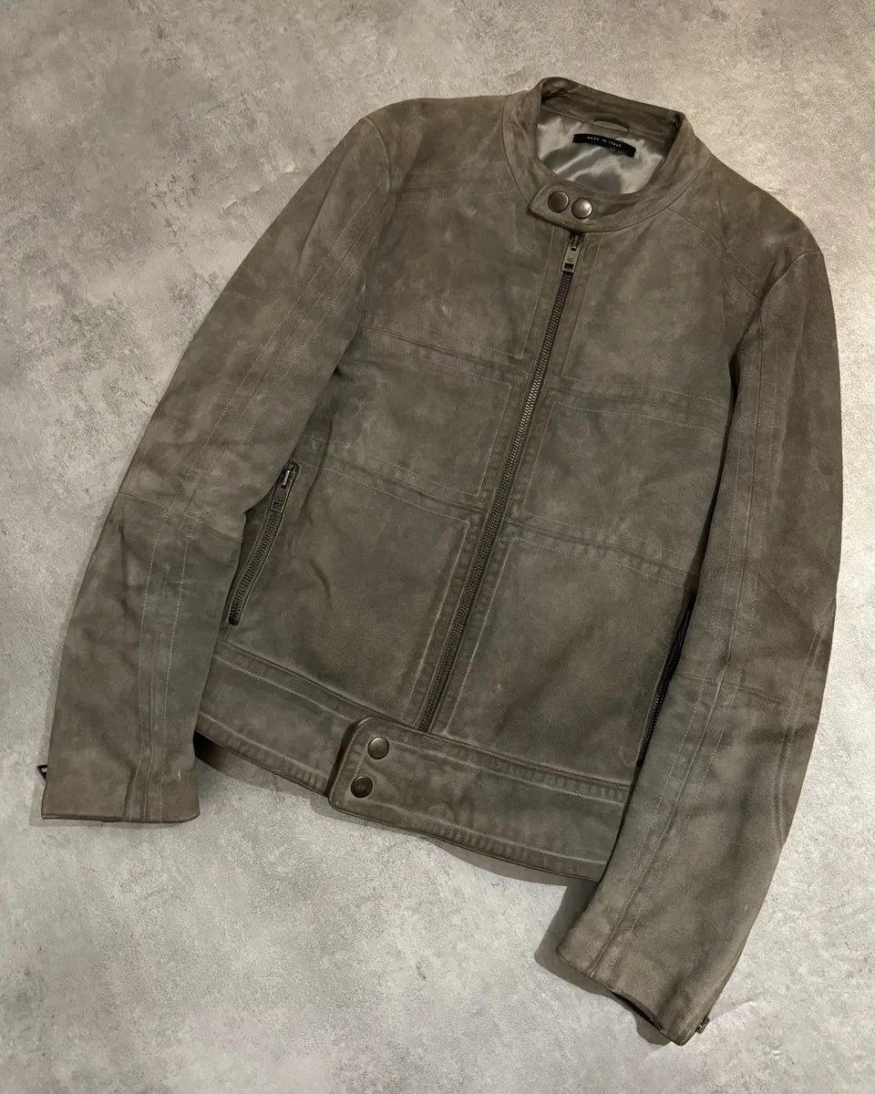 FW2004 Gucci Tern Eroded Biker Padded Leather Jacket by Tom Ford (M) 8