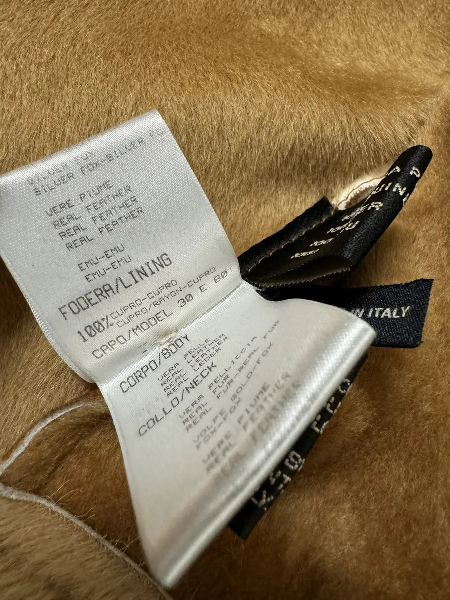 FW2004 Roberto Cavalli Brown Fur Leather Long Suede Premium Zip Jacket (M) 11