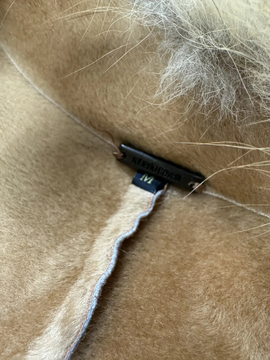 FW2004 Roberto Cavalli Brown Fur Leather Long Suede Premium Zip Jacket (M) 6