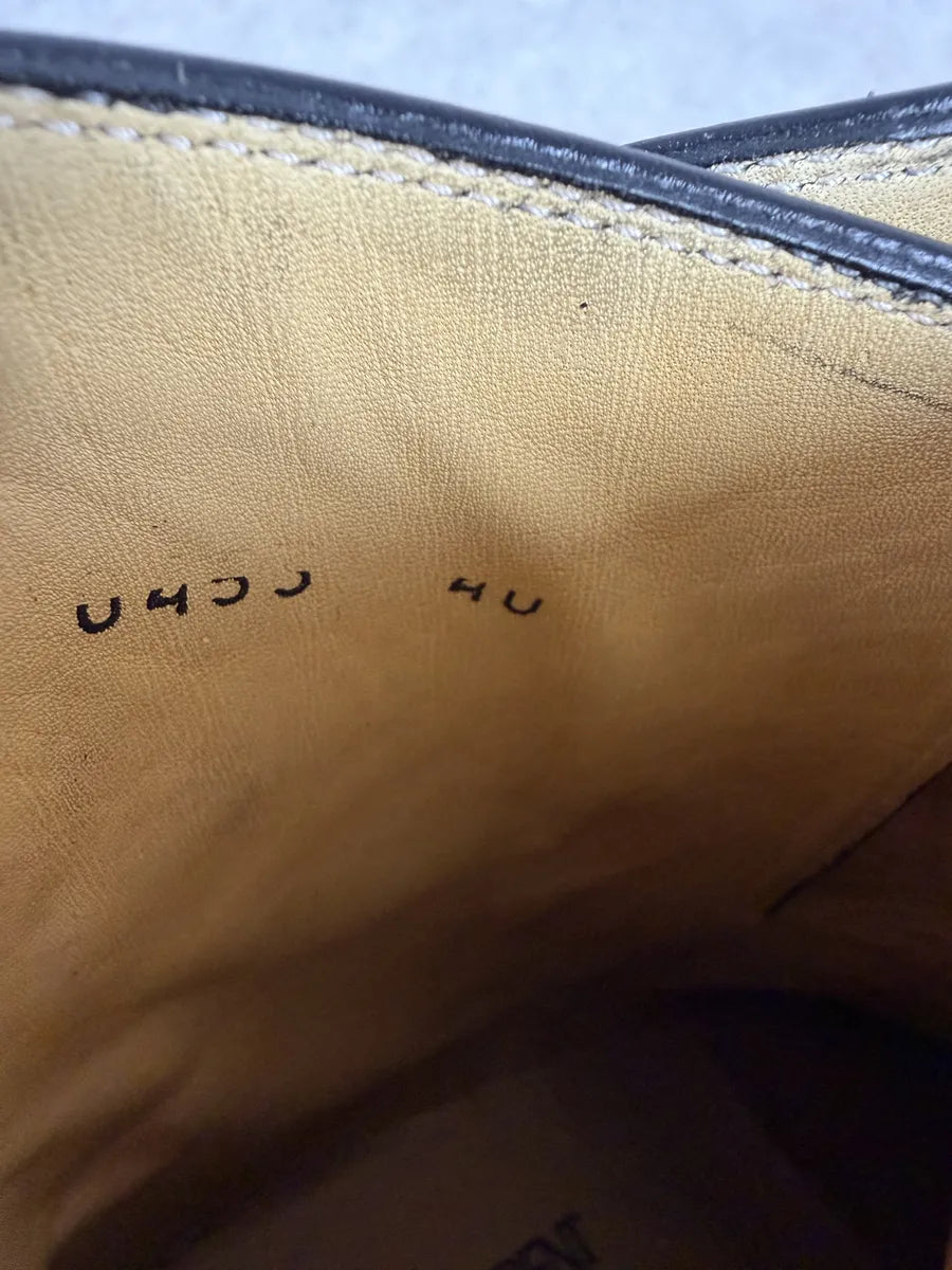 FW2004 Yves Saint Laurent Black Leather Ankle Boots WbFVagj 6