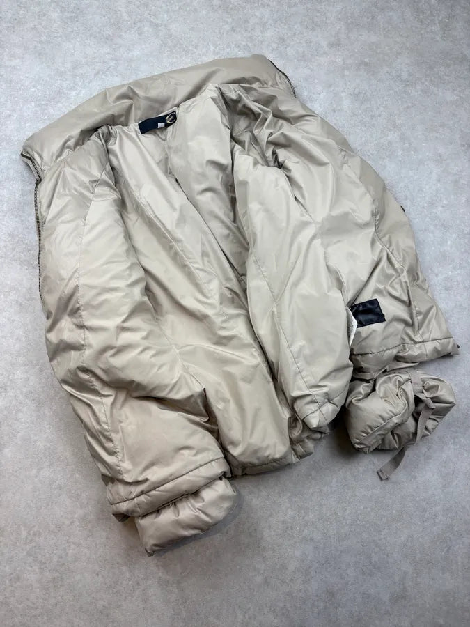 FW2005 Cavalli Beige Bondage Harness Puffer Jacket QtZHscD 6