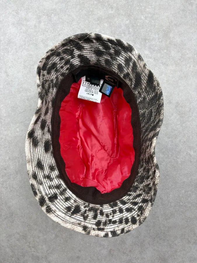 FW2005 Cavalli Beige Jacquard Animal Bucket Hats FBfoNUK 6