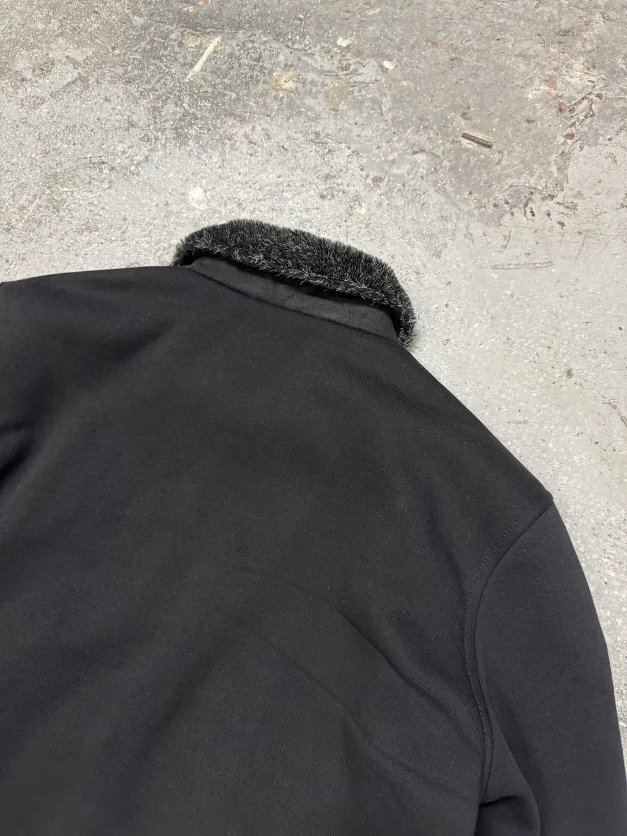 FW2005 Dolce & Gabbana Black Fur Collar Bomber Jacket (M) zMhYLdW 8