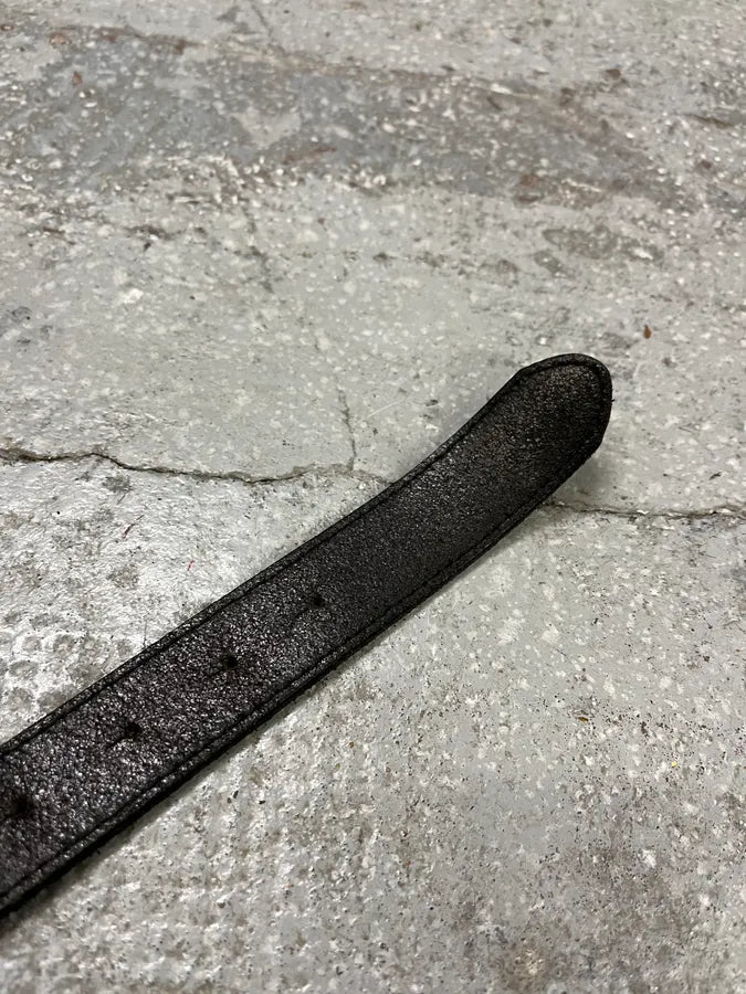 FW2005 Dolce & Gabbana Black Leather Belt (OS) WVGBkxe 5