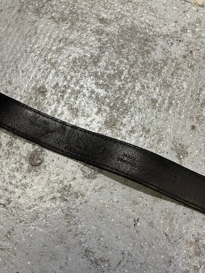 FW2005 Dolce & Gabbana Black Leather Belt (OS) WVGBkxe 6