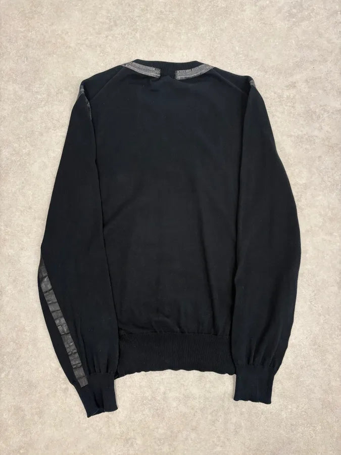 FW2005 Dolce & Gabbana Black Minimalist Sweater uhmUDjU 5