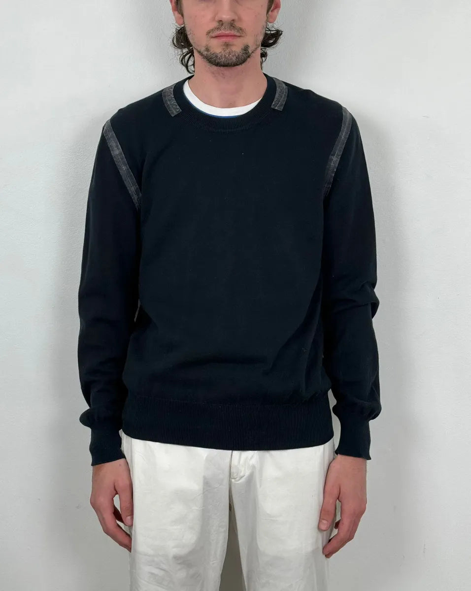 FW2005 Dolce & Gabbana Black Minimalist Sweater uhmUDjU 0