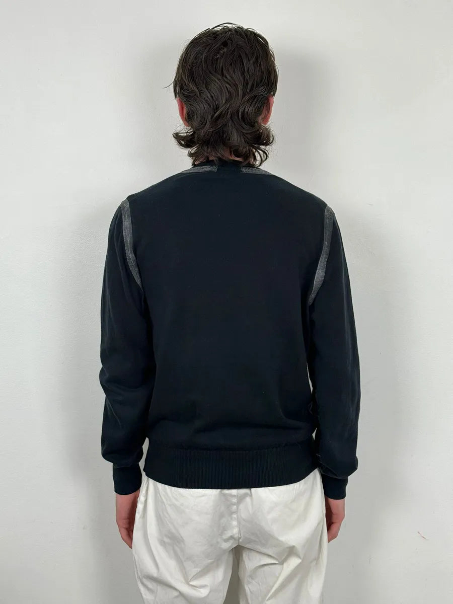 FW2005 Dolce & Gabbana Black Minimalist Sweater uhmUDjU 1
