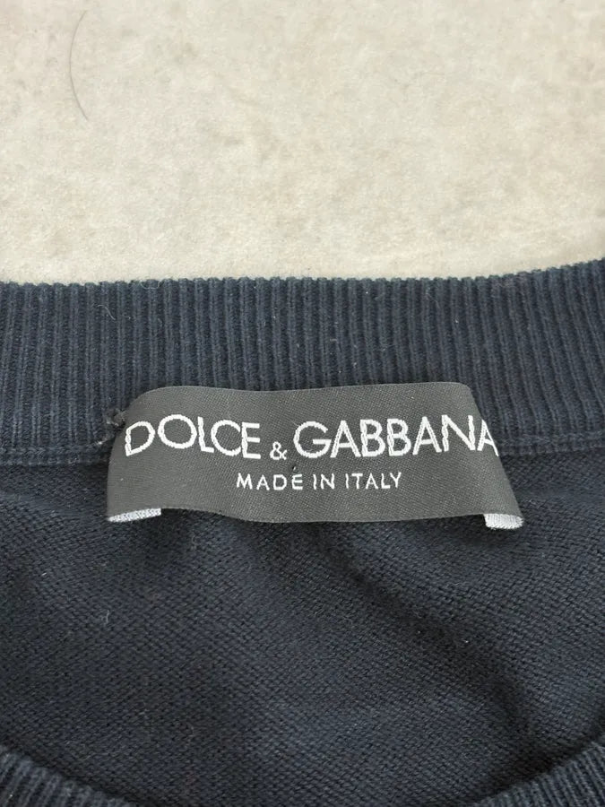 FW2005 Dolce & Gabbana Black Minimalist Sweater uhmUDjU 7